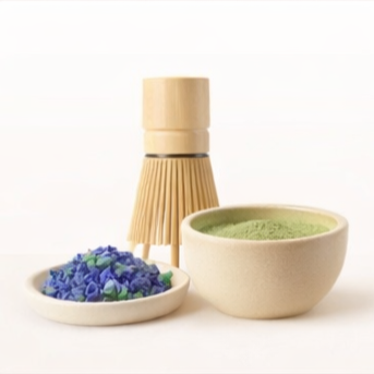 ماتشا و شاي ازرق